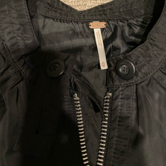 black free people bomber jacket - Picture 3 of 4